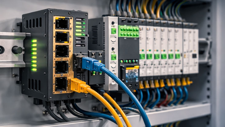 Módulos de I/O e switches industriais: conectividade inteligente para ambientes exigentes