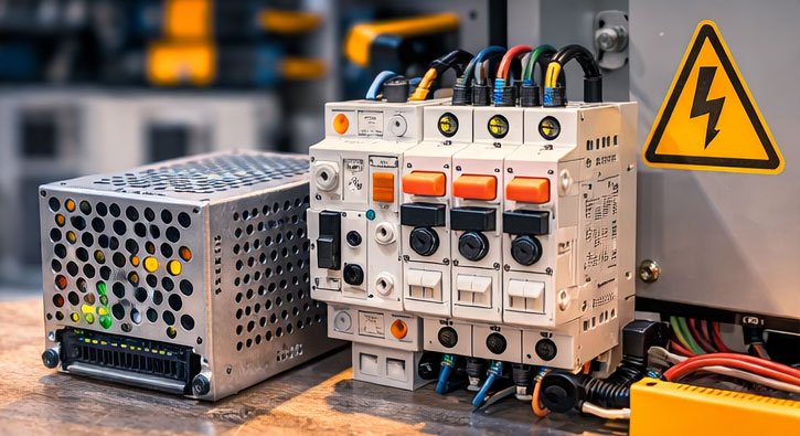 Fontes de alimentação e disjuntores eletrônicos: estabilidade e proteção para sistemas industriais